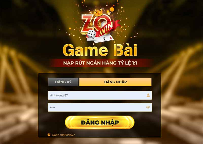 Pasted 41 Nhập đầy đủ các thông tin đăng nhập của cược thủ